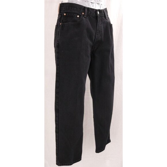 Levis 550 Jeans Mens Size 38 x 30 Black Relaxed Fit Straight Leg Denim Pants VTG - Picture 7 of 13